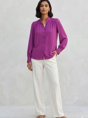 TRISTAN PURPLE BUTTON DOWN SHIRT SIZE MEDIUM